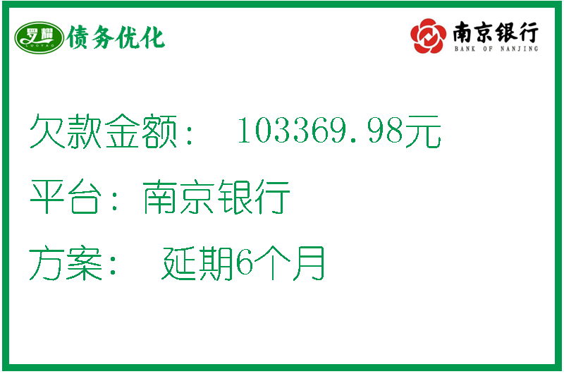 南京银行延期还款协商案例